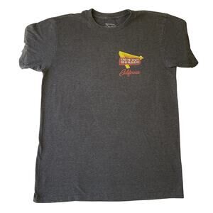 In-N-Out Burger Men Shirt M Charcoal Sunset Beach Graphic Tee Logo Short Sleeve